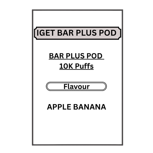IGET BAR PLUS PODS 10K PUFFS