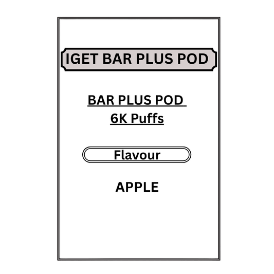 IGET BAR PLUS PODS 6K PUFFS
