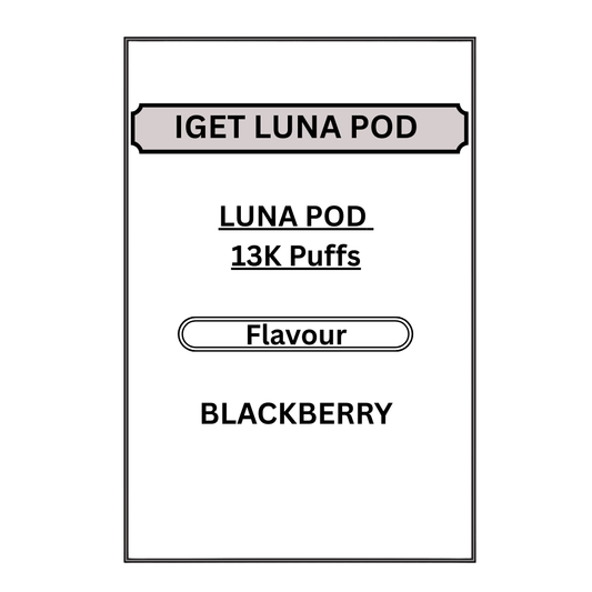 IGET LUNA PODS 13K PUFFS