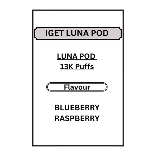 IGET LUNA PODS 13K PUFFS