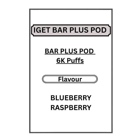 IGET BAR PLUS PODS 6K PUFFS