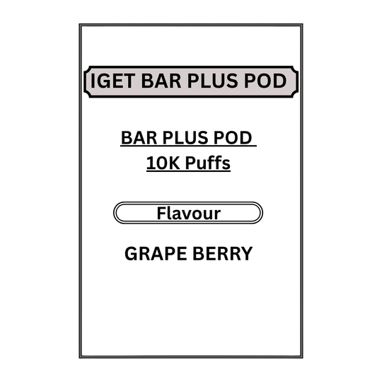 IGET BAR PLUS PODS 10K PUFFS