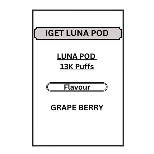 IGET LUNA PODS 13K PUFFS