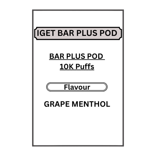 IGET BAR PLUS PODS 10K PUFFS