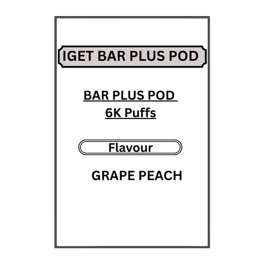 IGET BAR PLUS PODS 6K PUFFS