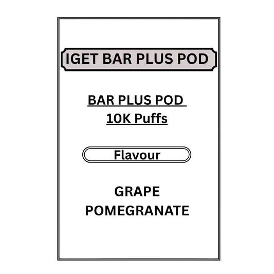 IGET BAR PLUS PODS 10K PUFFS