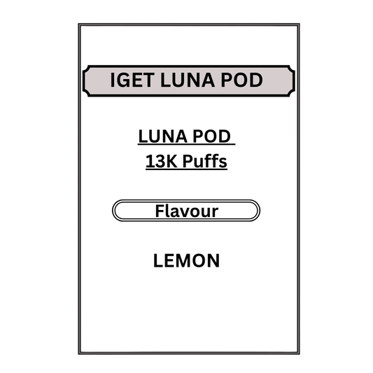 IGET LUNA PODS 13K PUFFS