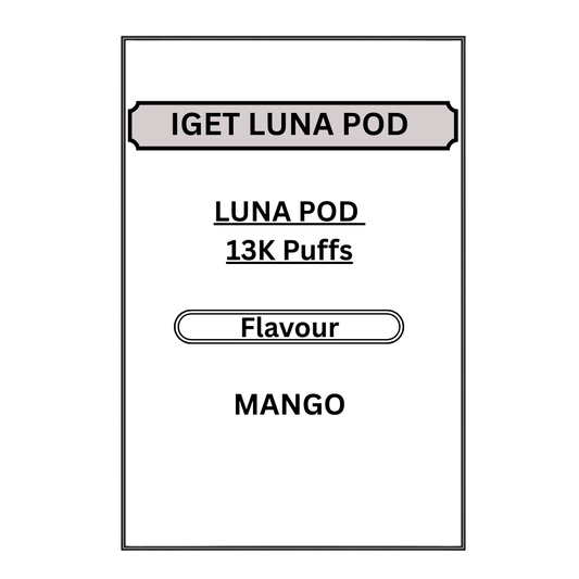 IGET LUNA PODS 13K PUFFS