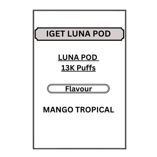 IGET LUNA PODS 13K PUFFS