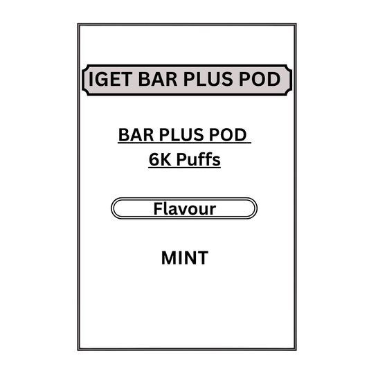 IGET BAR PLUS PODS 6K PUFFS