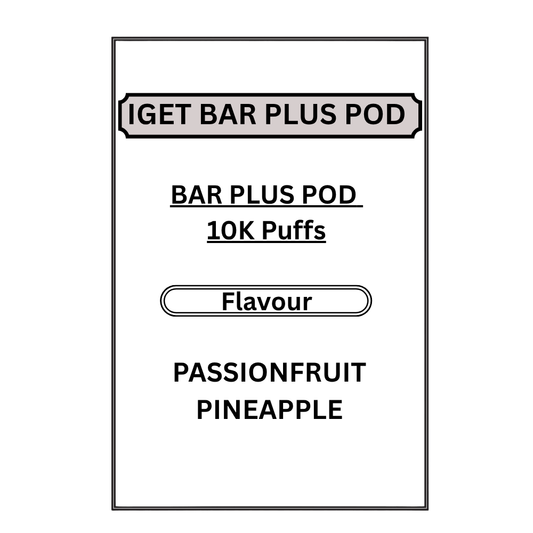 IGET BAR PLUS PODS 10K PUFFS