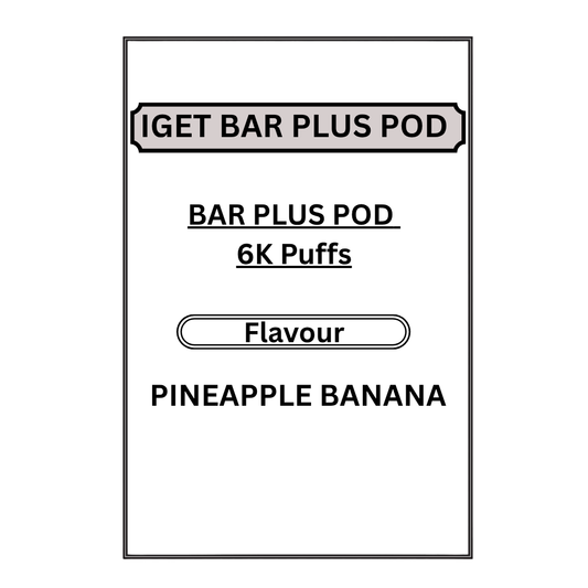 IGET BAR PLUS PODS 6K PUFFS