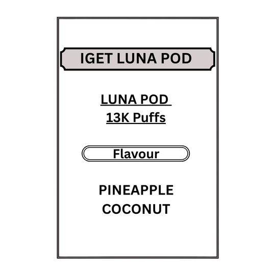 IGET LUNA PODS 13K PUFFS