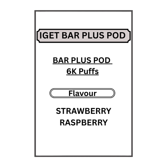 IGET BAR PLUS PODS 6K PUFFS
