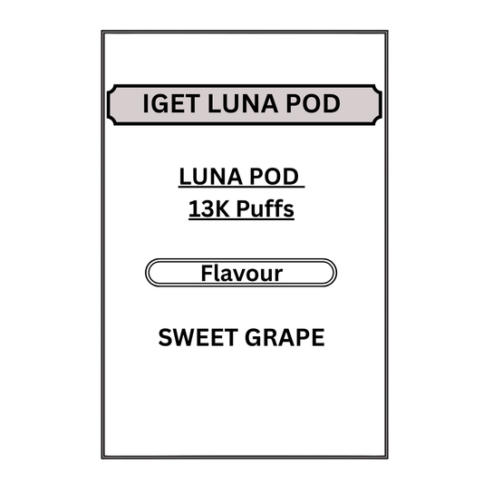 IGET LUNA PODS 13K PUFFS
