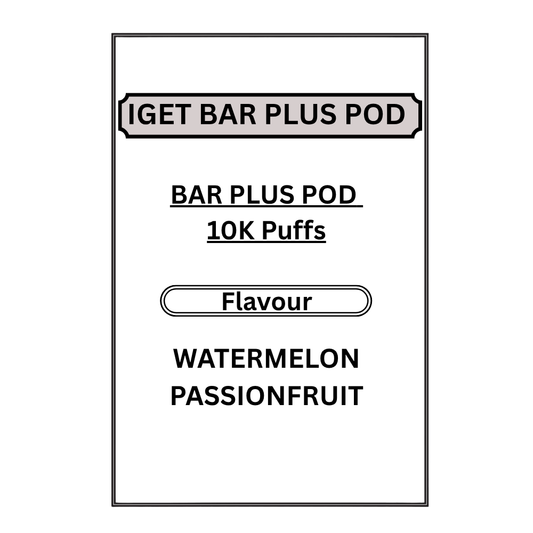 IGET BAR PLUS PODS 10K PUFFS