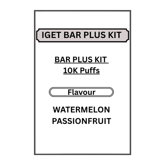 IGET 3.0 BAR PLUS KITS 10K PUFFS
