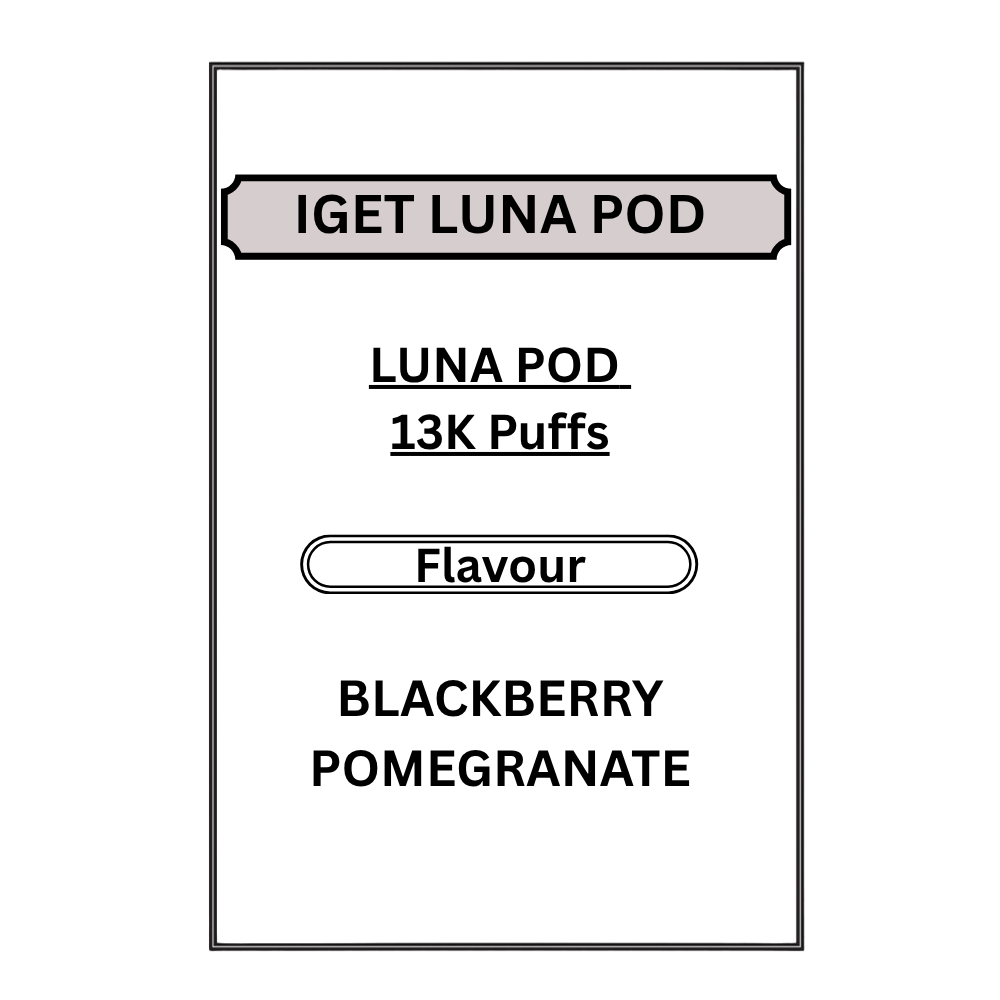IGET LUNA PODS 13K PUFFS