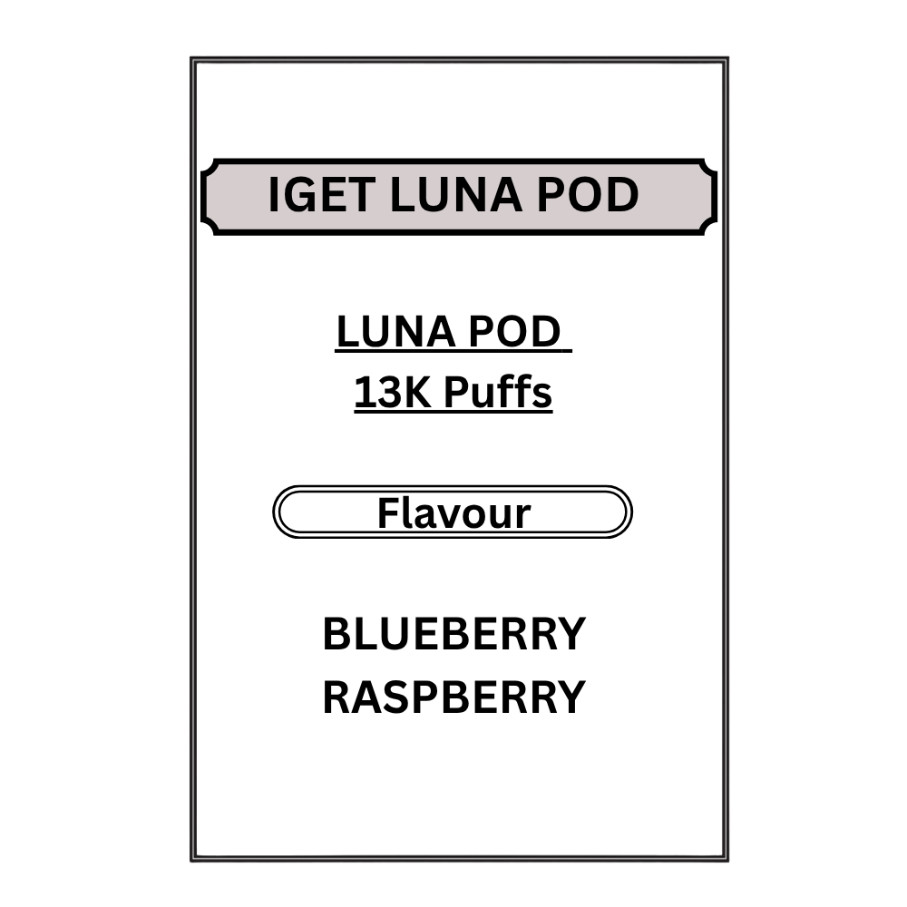 IGET LUNA PODS 13K PUFFS