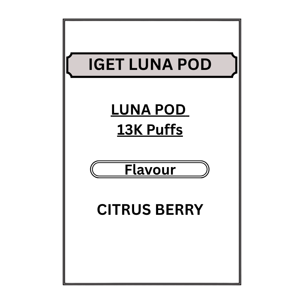IGET LUNA PODS 13K PUFFS