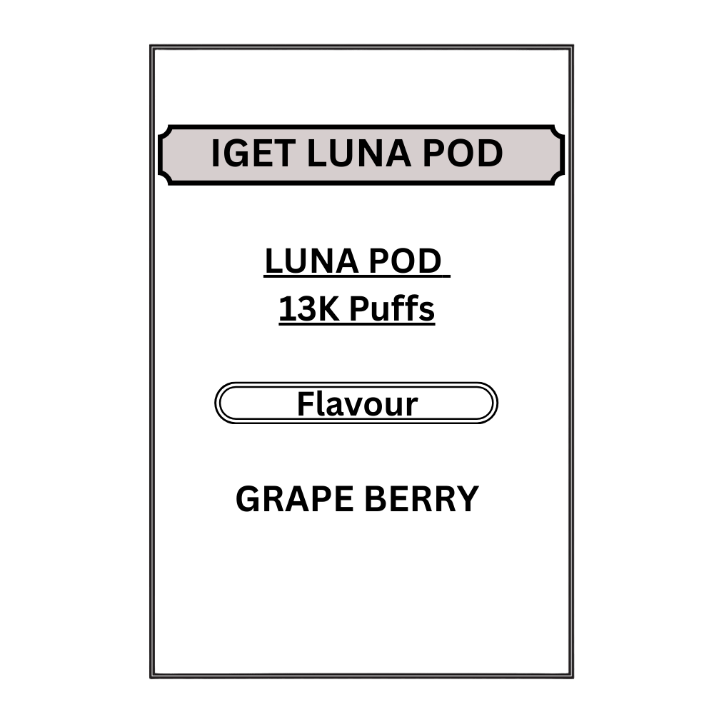 IGET LUNA PODS 13K PUFFS