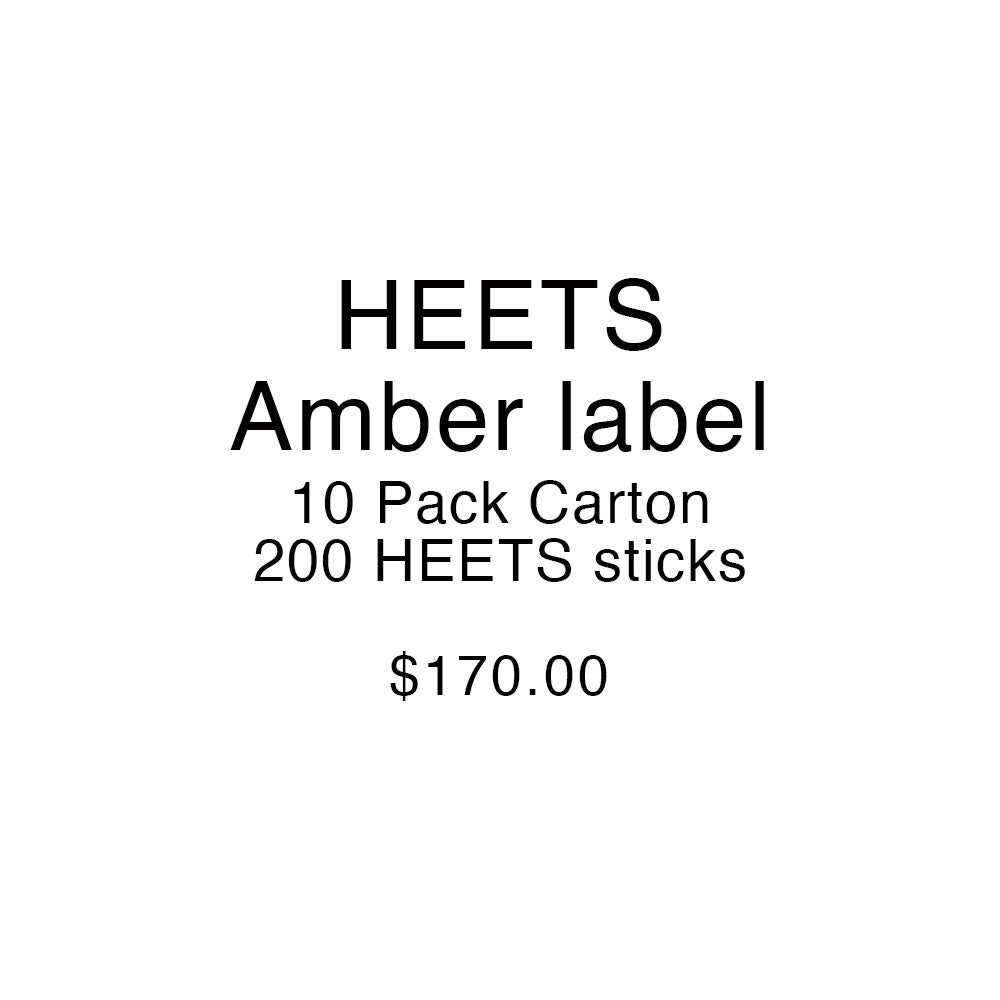 Heets Carton- Amber Label