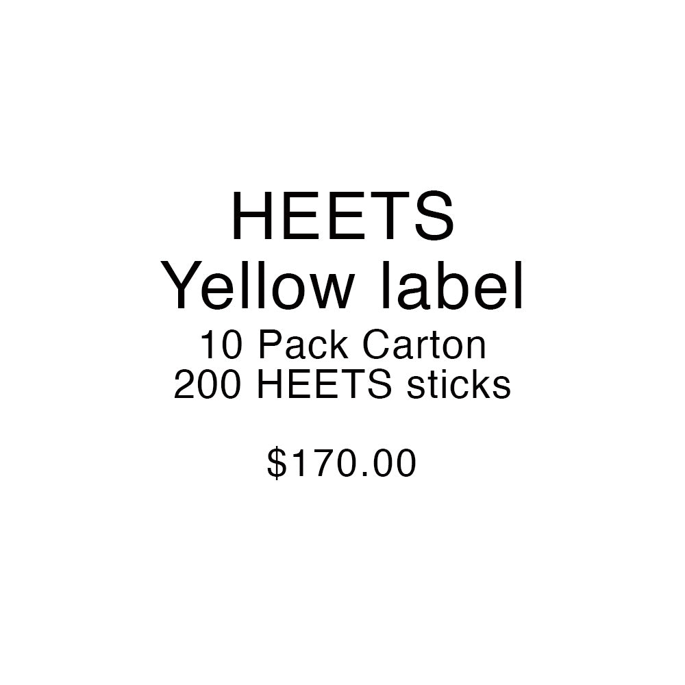 Heets Carton- Yellow Label