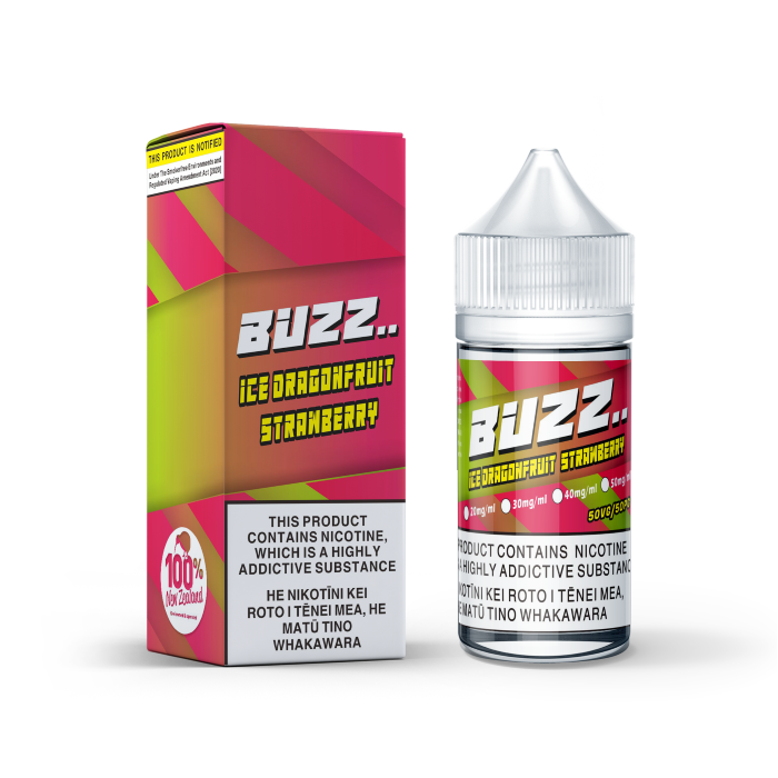 Buzz Salts 30mg - Ice Dragonfruit Strawberry