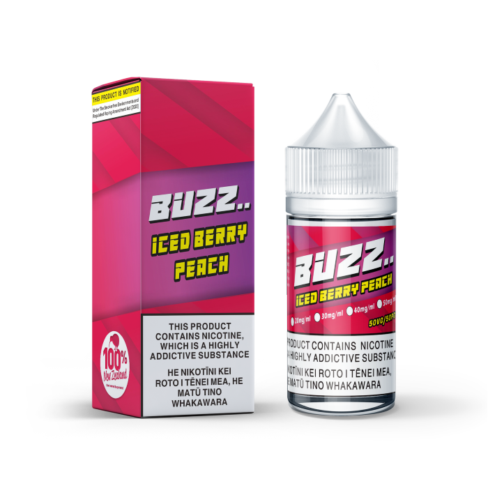 Buzz Salts 30mg - Iced Berry Peach