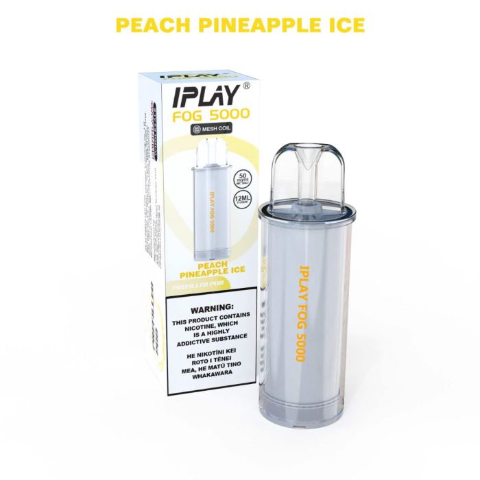 Iplay Pod Kit Prefilled Pods 50mg - Peach Pineapple Ice