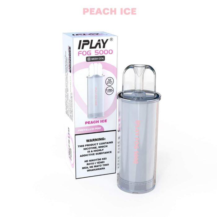 Iplay Pod Kit Prefilled Pods 50mg - Peach Ice