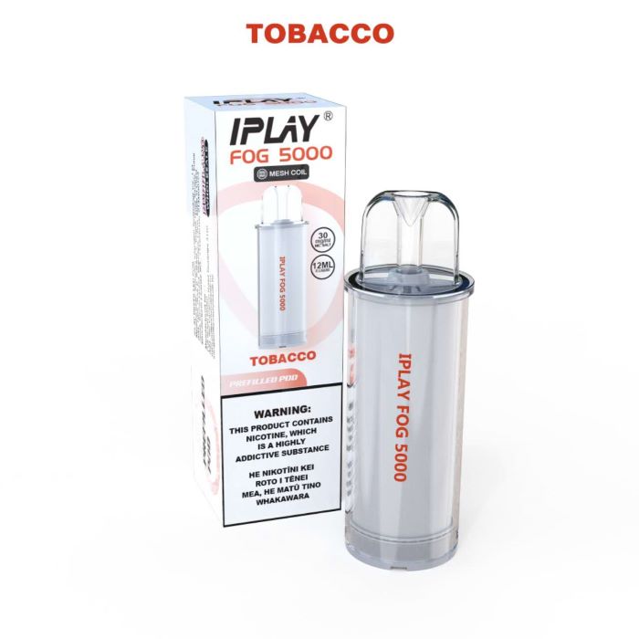 Iplay Pod Kit Prefilled Pods 30mg - Tobacco