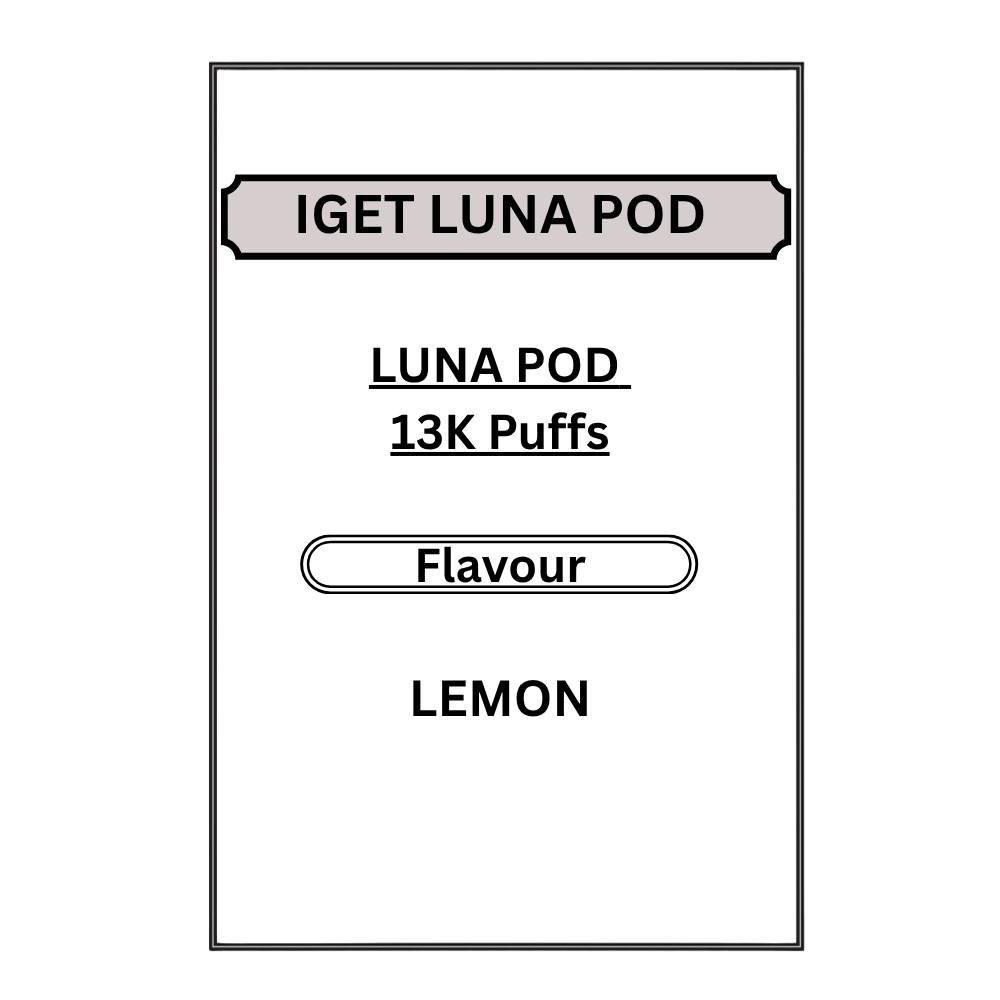 IGET LUNA PODS 13K PUFFS