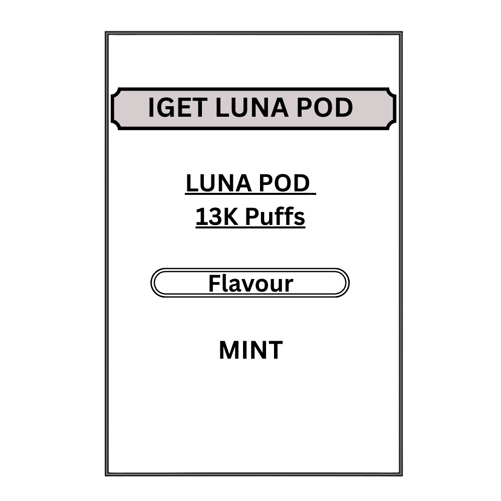 IGET LUNA PODS 13K PUFFS