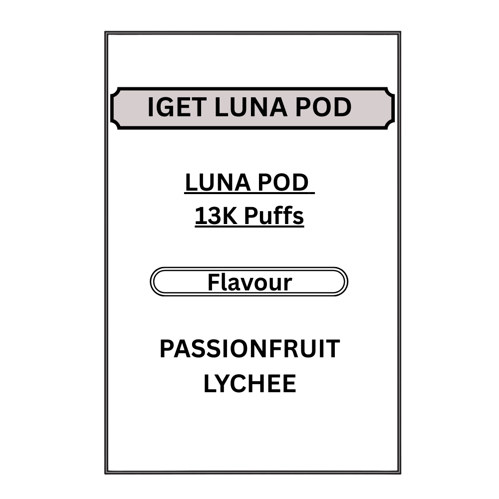 IGET LUNA PODS 13K PUFFS
