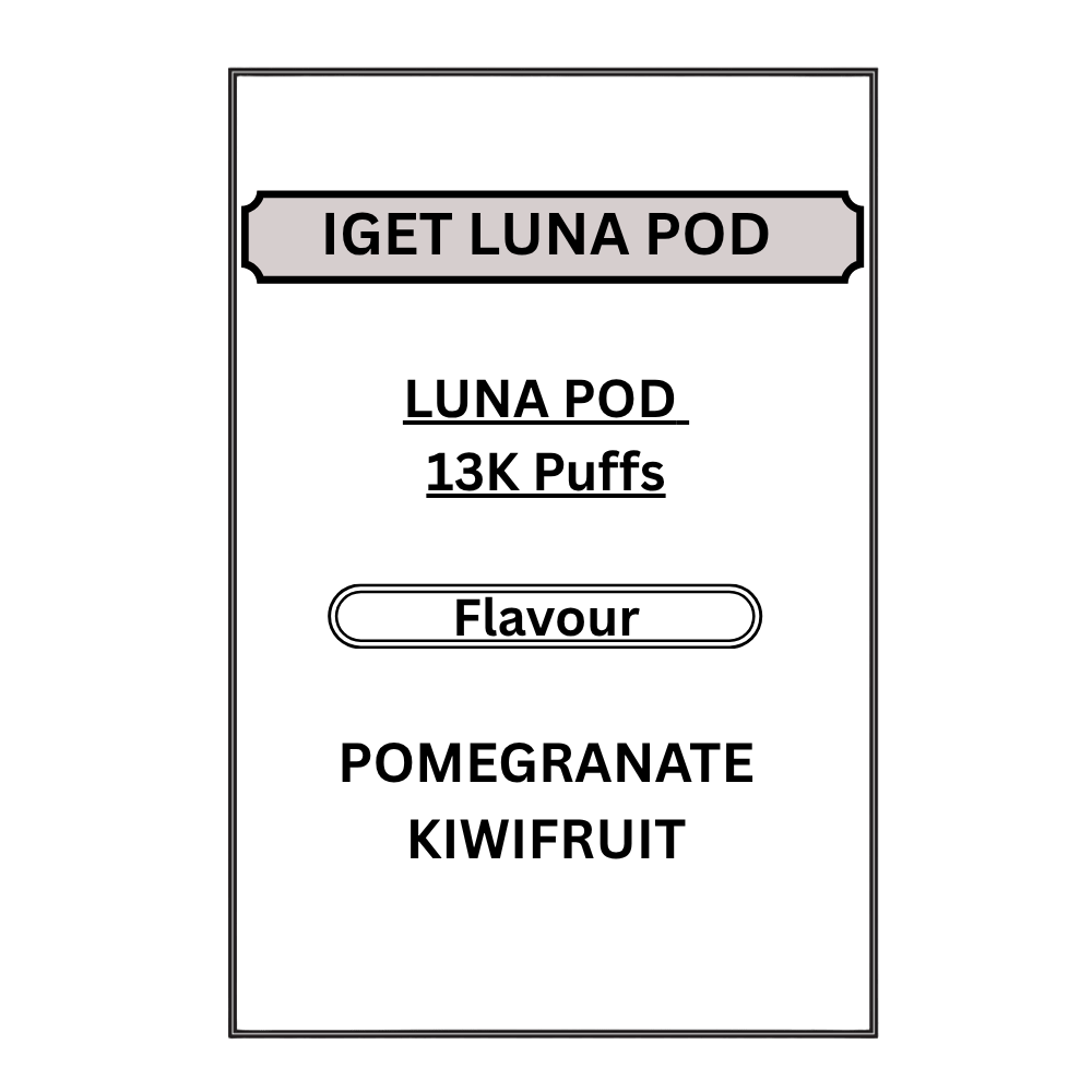IGET LUNA PODS 13K PUFFS