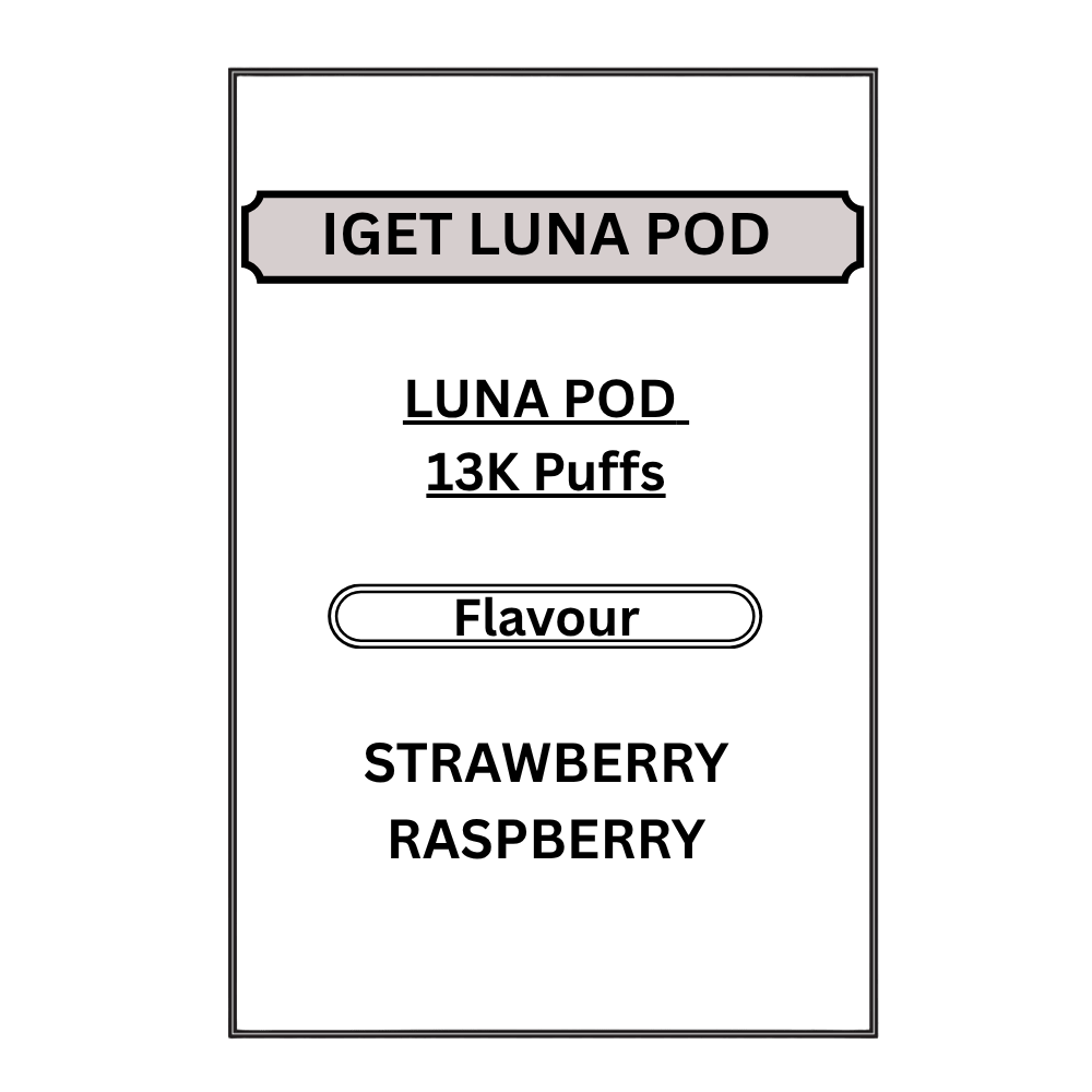 IGET LUNA PODS 13K PUFFS