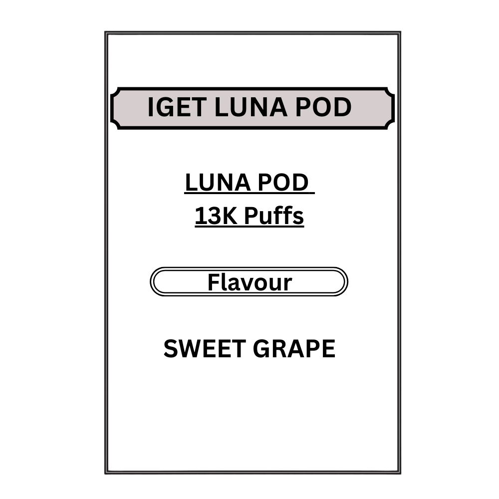 IGET LUNA PODS 13K PUFFS