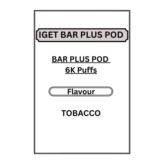 IGET BAR PLUS PODS 6K PUFFS