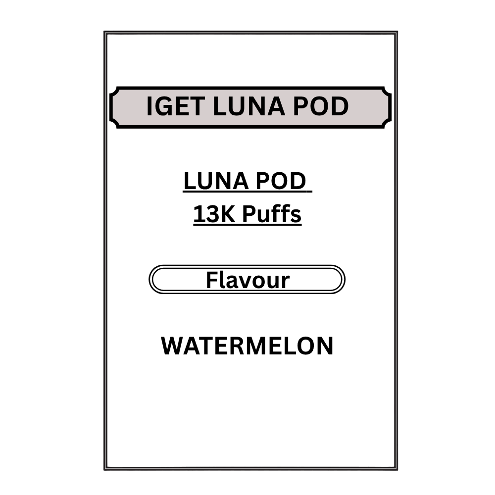 IGET LUNA PODS 13K PUFFS