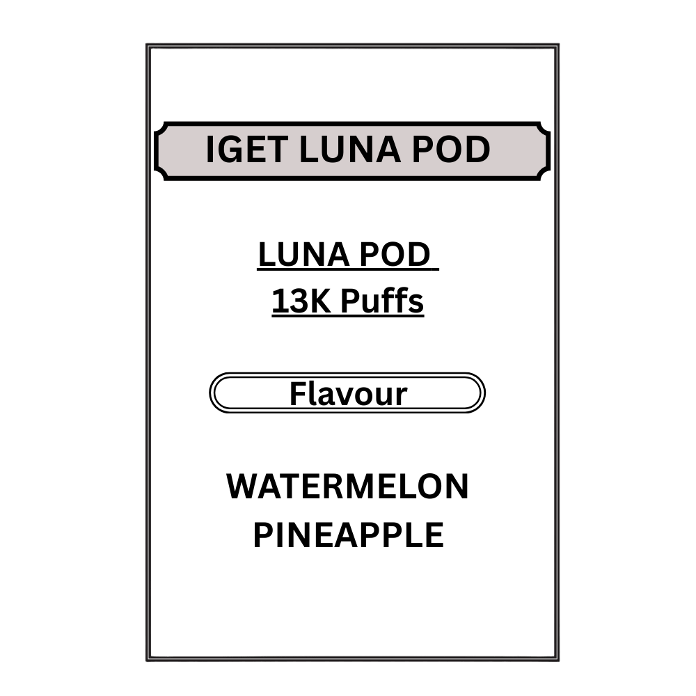 IGET LUNA PODS 13K PUFFS