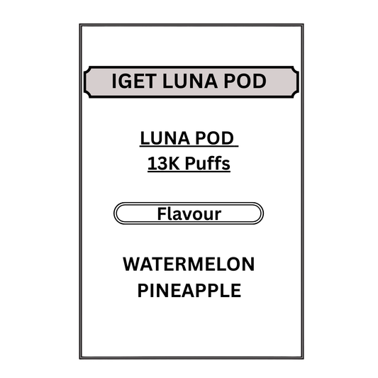 IGET LUNA PODS 13K PUFFS