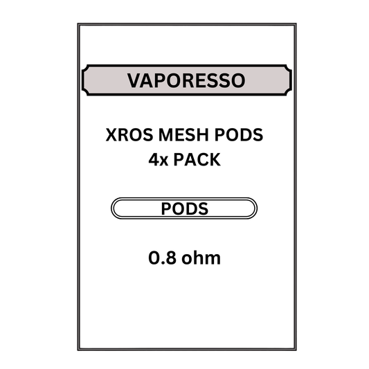 Vaporesso XROS 0.8ohm Mesh Pod 4x