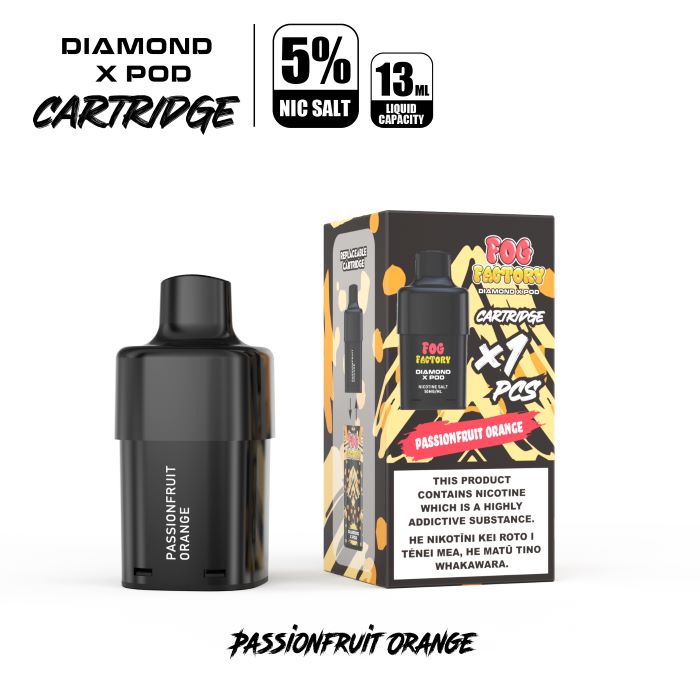 Diamond X Pod Kit Prefilled Pods- Passionfruit Orange